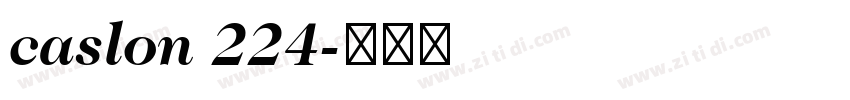 caslon 224字体转换